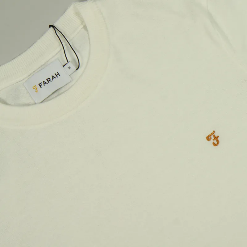 Farah Mullen Cotton Sweater - Ecru-1